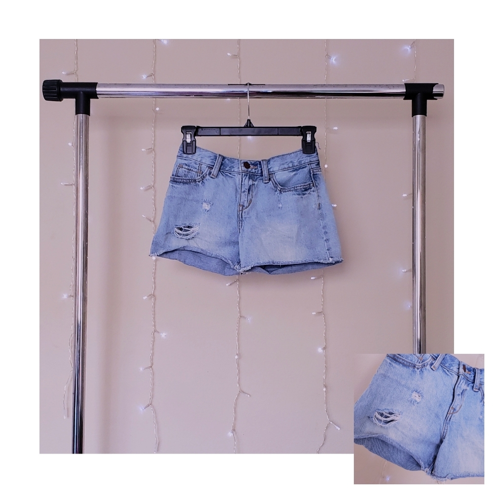 OLD NAVY Girl's Raw Hem Distressed Shorts